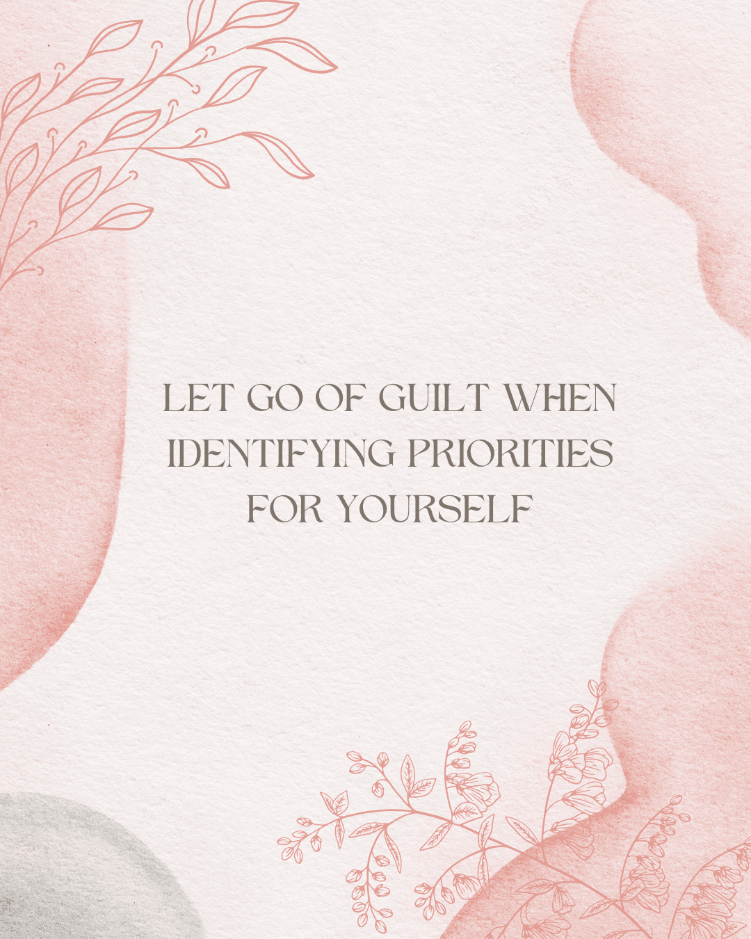 Let go of guilt